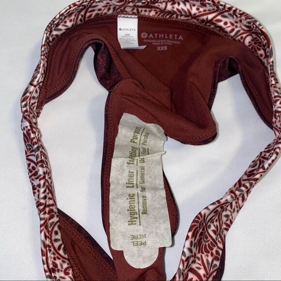 NWT Athleta Aqualuxe Batik Mid Rise Bottom Size XXS - Picture 3 of 5